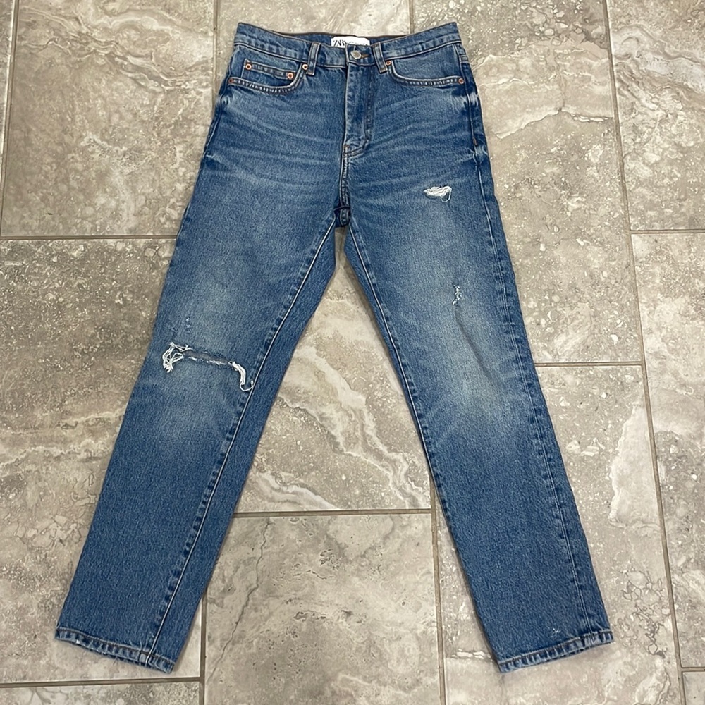 Zara Women's‎ Slim Boyfriend Jeans Sz 2